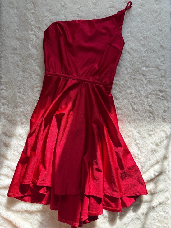City Studio Dresses & Skirts - City Studio One-Shoulder Scarlet Dress